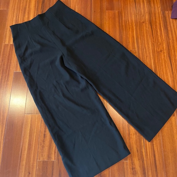 Zara Pants - Zara Black Wide Leg Pants Trousers Side Zip Dressy Lightweight Size Large